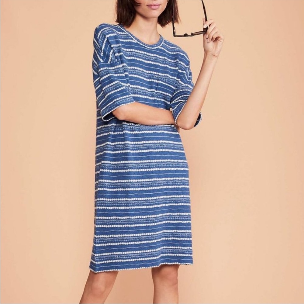 NWT Lou & Grey Crochet Knit T-Shirt Dress